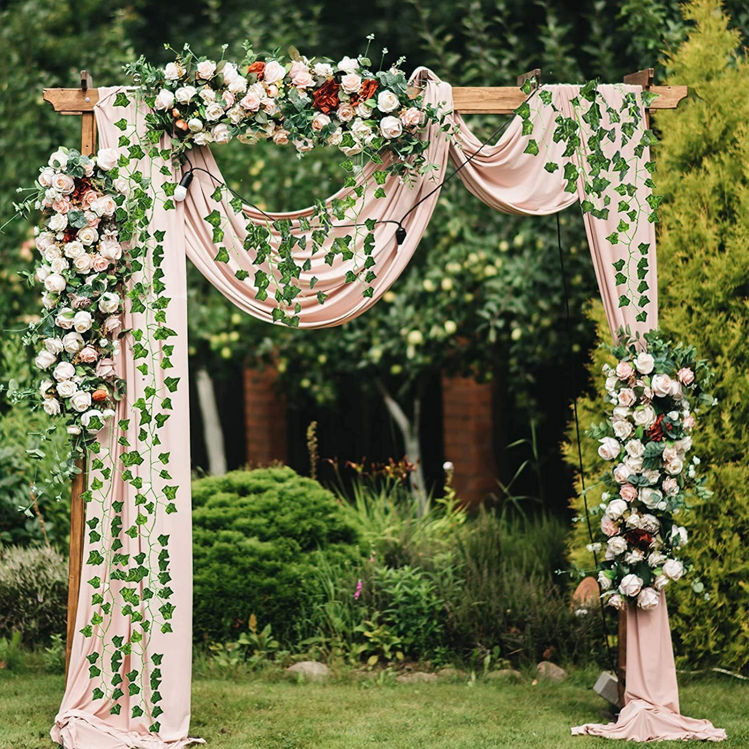 36 Pack 236 Feet Artificial Vines for Bedroom, Fake Ivy for Room Wedding Decor,