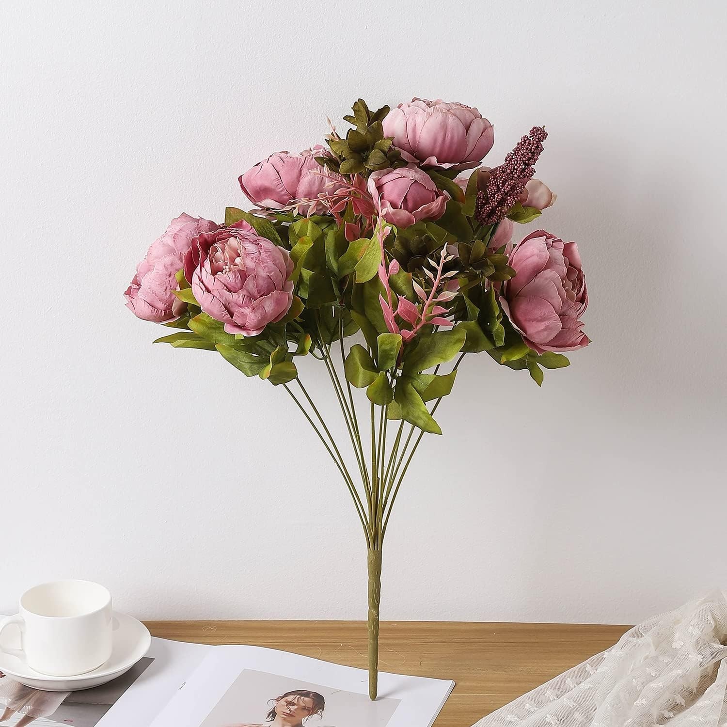 Elegant Sweetened Bean Artificial Peony – Perfect for Weddings & Home Interiors