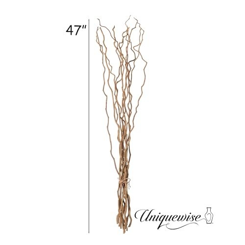 12 Pcs Natural Decorative Brown Mulberry Sticks – 47″ DIY Craft & Home Decor