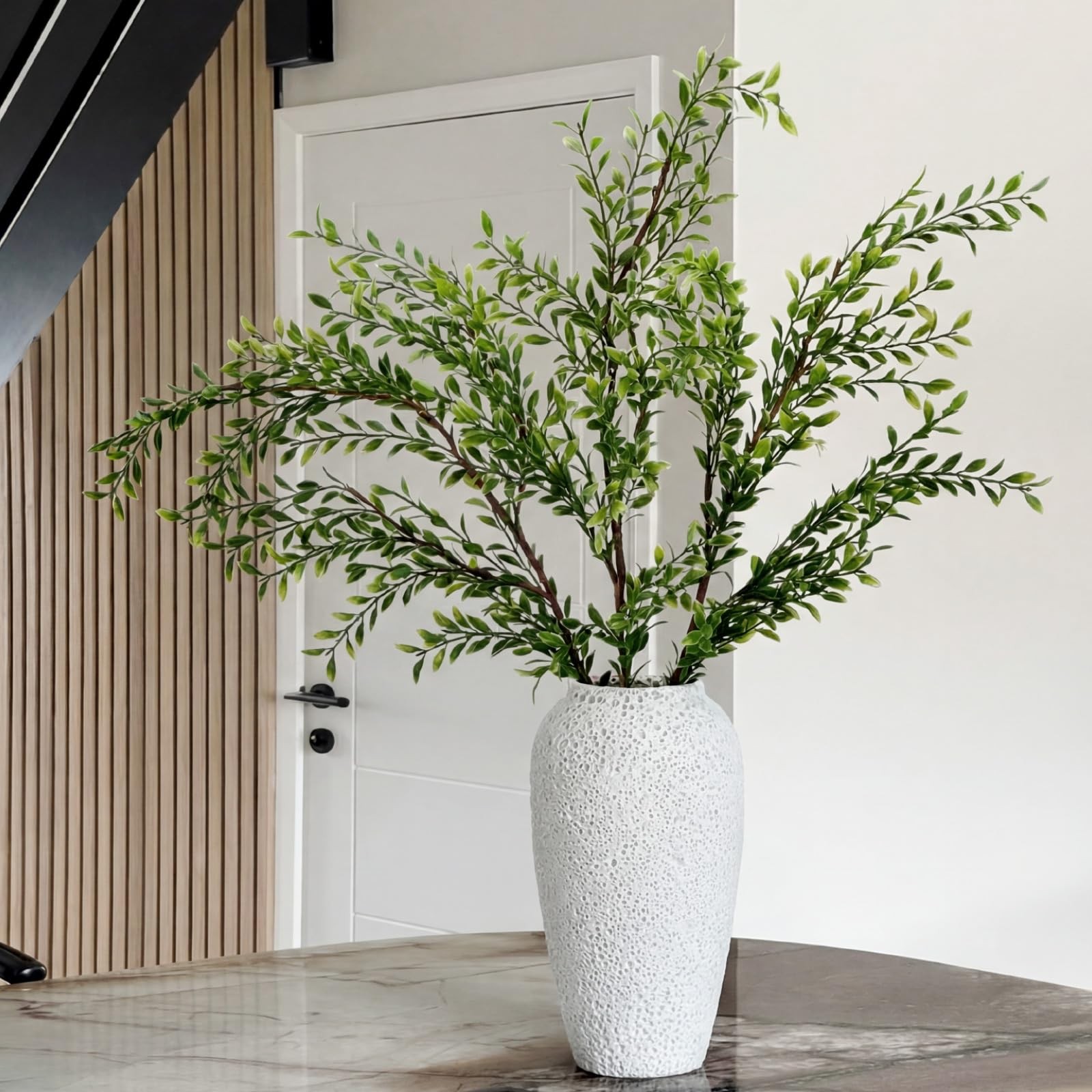 43″ Artificial Eucalyptus Branches for Summer Home Decor, Tall Faux Greenery …