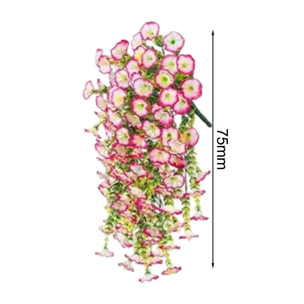 Artificial Hanging Morning Glory Flower Vine for Garden Porch Patio Wall Decor