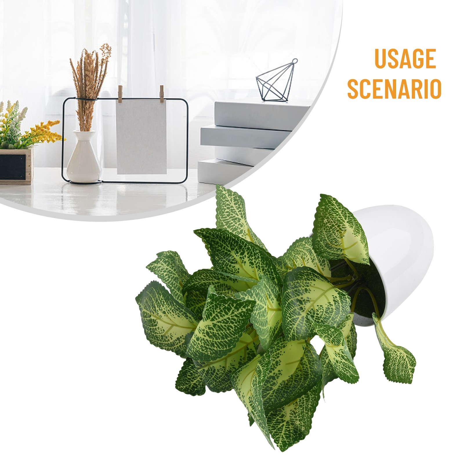 Artificial Flower Foliage Plant With Pot Bonsai Potted Office Home Garden Decor