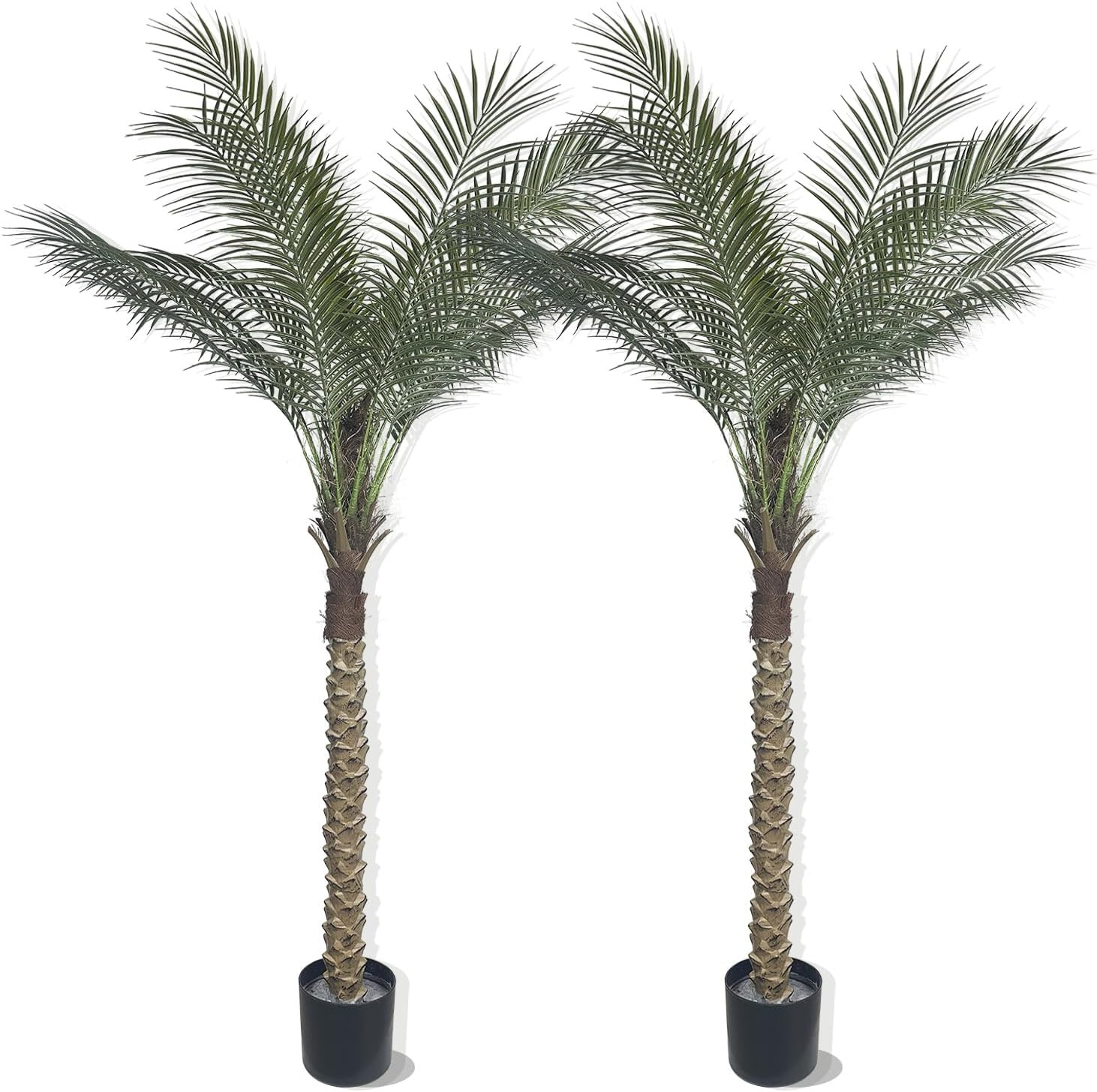 Artificial Palm Plant 3FT Fake Palm Tree with 9 Trunks Perfect 36Inch Faux Tropi