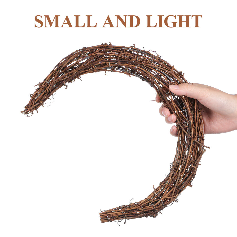 DIY Rattan Hoops Smilax Glabra Garland Rustic Wreath Decorate