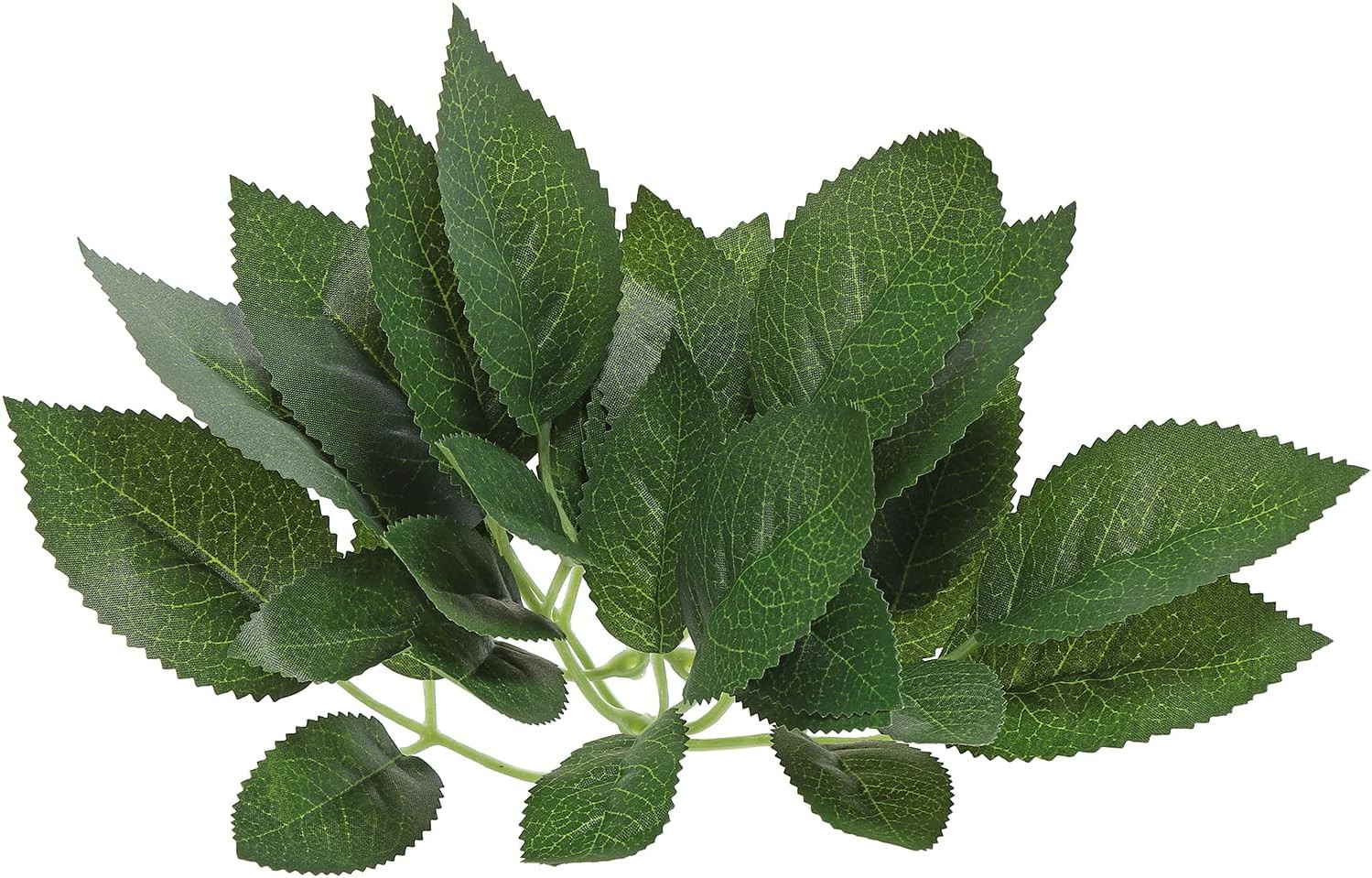 4.72X10.24 Artificial Silk Rose Leaf, 40 Pcs Artificial Greenery Leaves Fake Lea