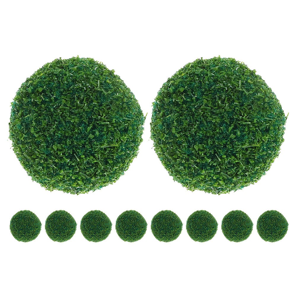 10 Pcs Miniature Artificial Plant Spheres For Fairy Garden And Model Building
