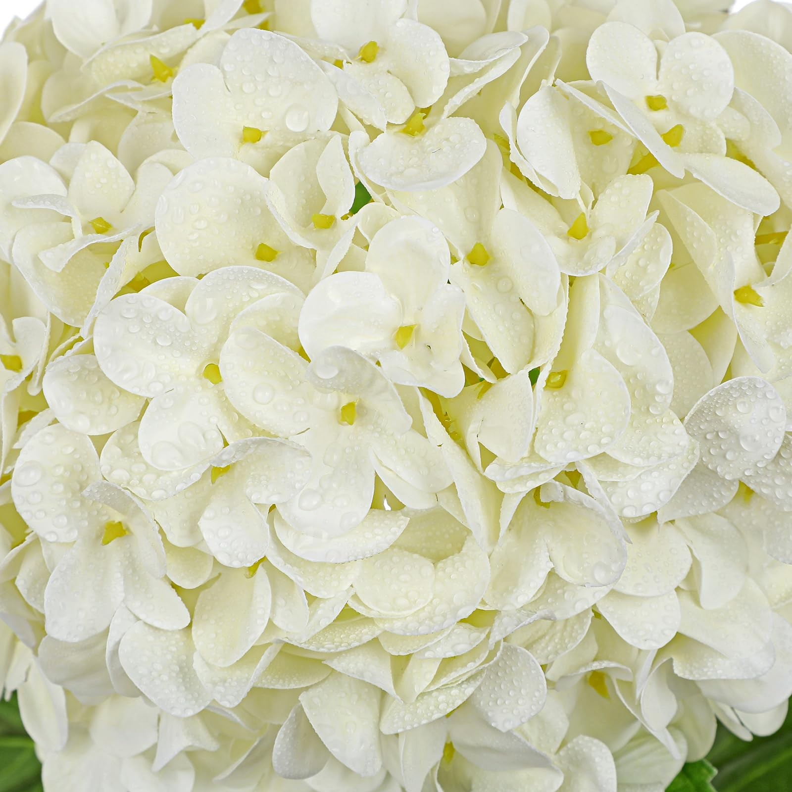 Large Real Touch Hydrangea Artificial Flowers with Stems, 8″ Full Bloom Fresh…