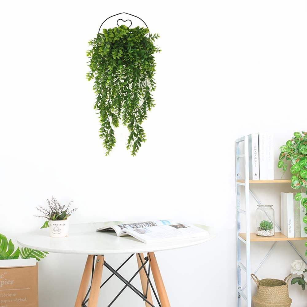 Artificial Vine, Fake Hanging Plants Plastic Leaf Ivy Greenery Christmas Garl…