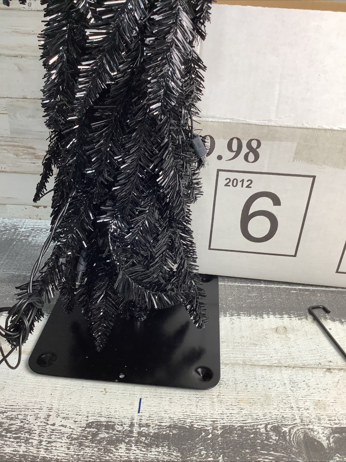 Black 4’ Halloween Accent Tree (not fluffed out in picture)