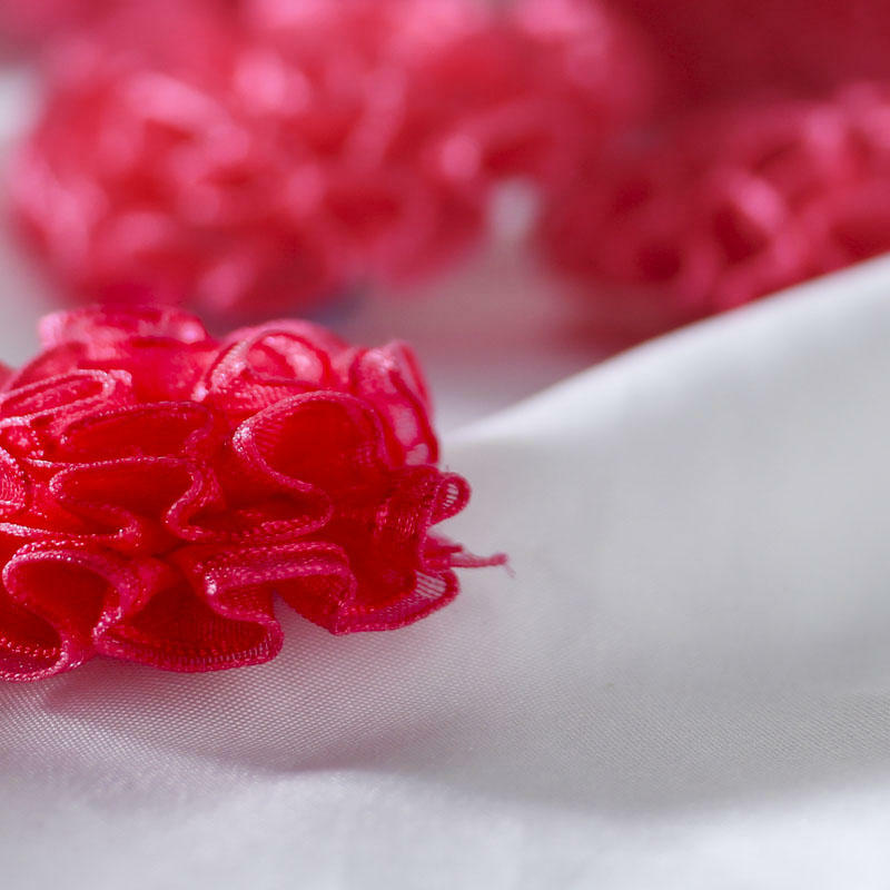Factory Direct Craft Fuchsia Open Ribbon Rose Bows | 72 Pieces