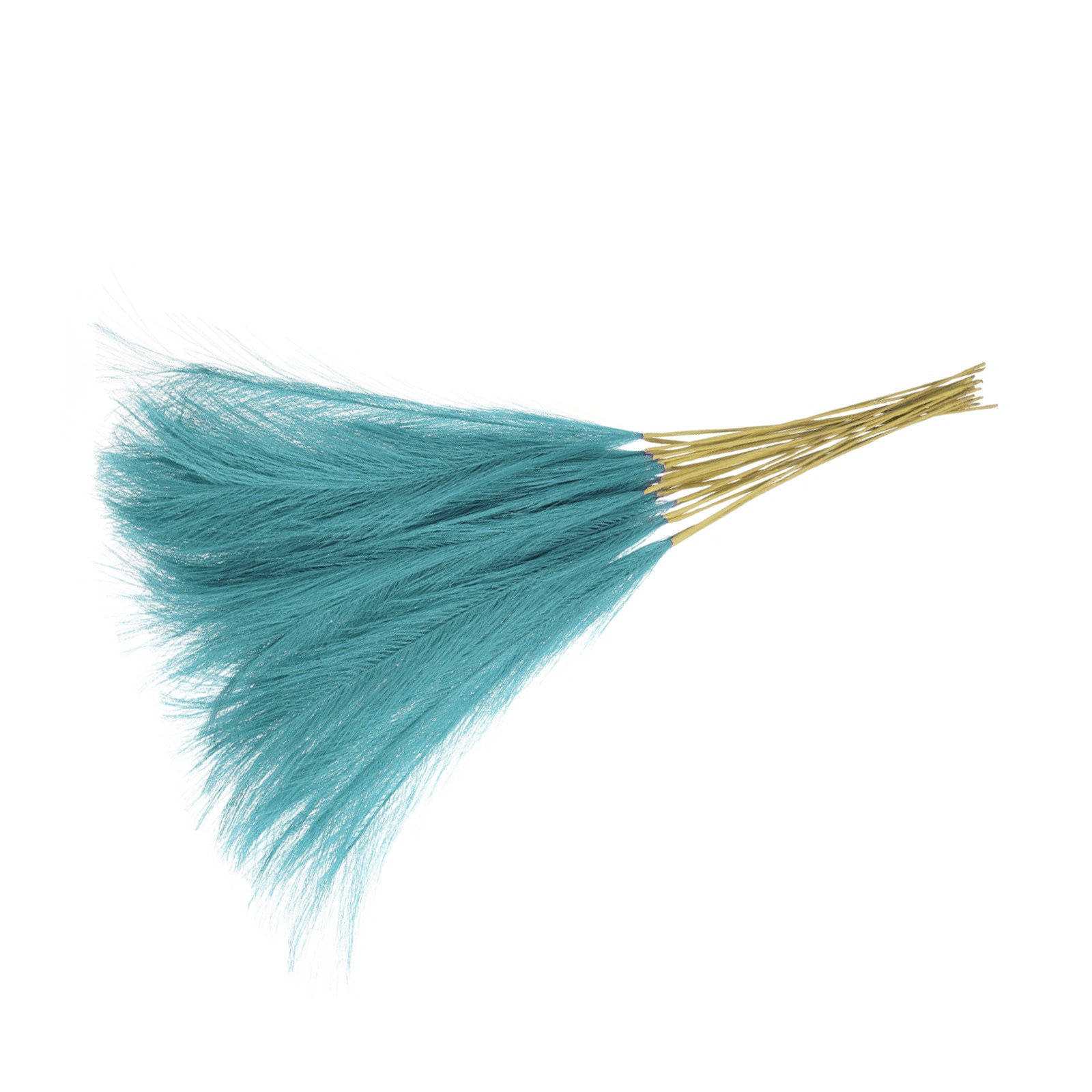 16pcs Faux Pampas Grass 2″ Artificial Pampas Grass for Decor Blue Green