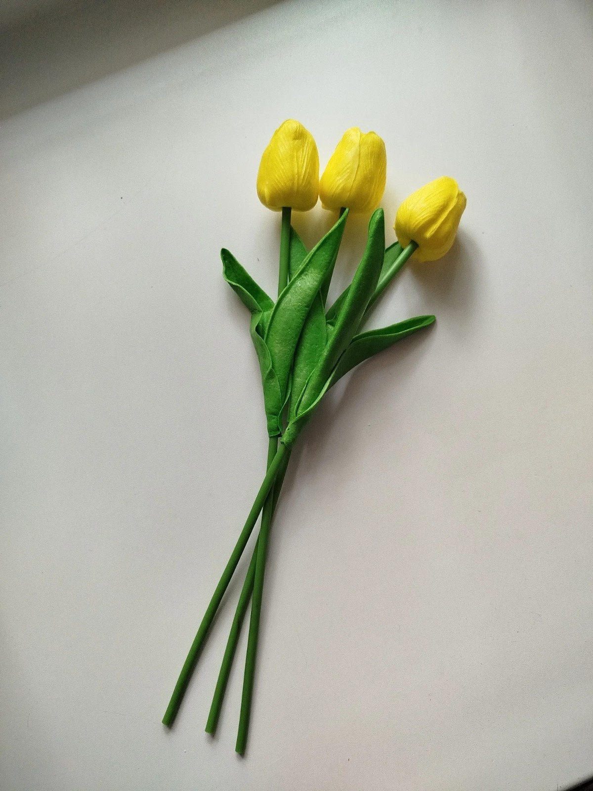 3/5PCS Real Touch Tulip Bouquet Artificial Flowers Wedding Home Decor Gift