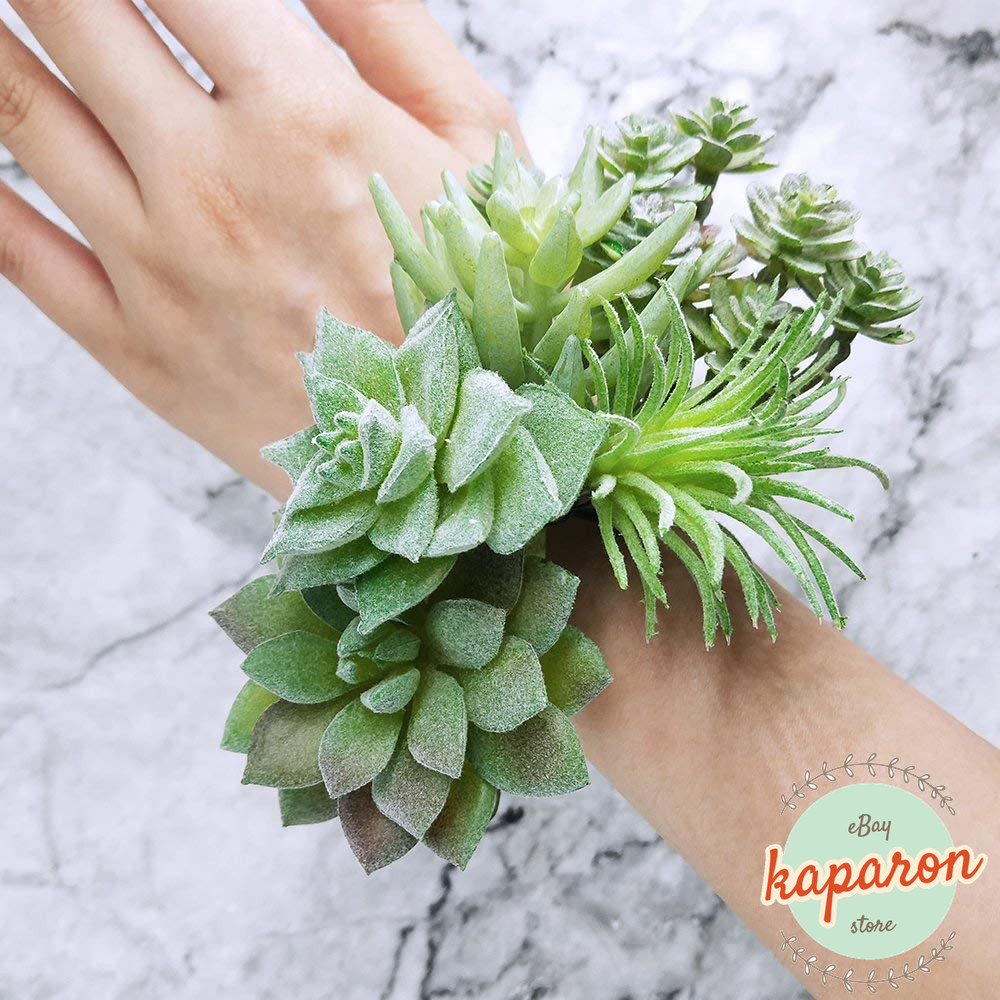 11Pcs Artificial Succulent Plants, Mini Unpotted Fake Faux Succulents Green