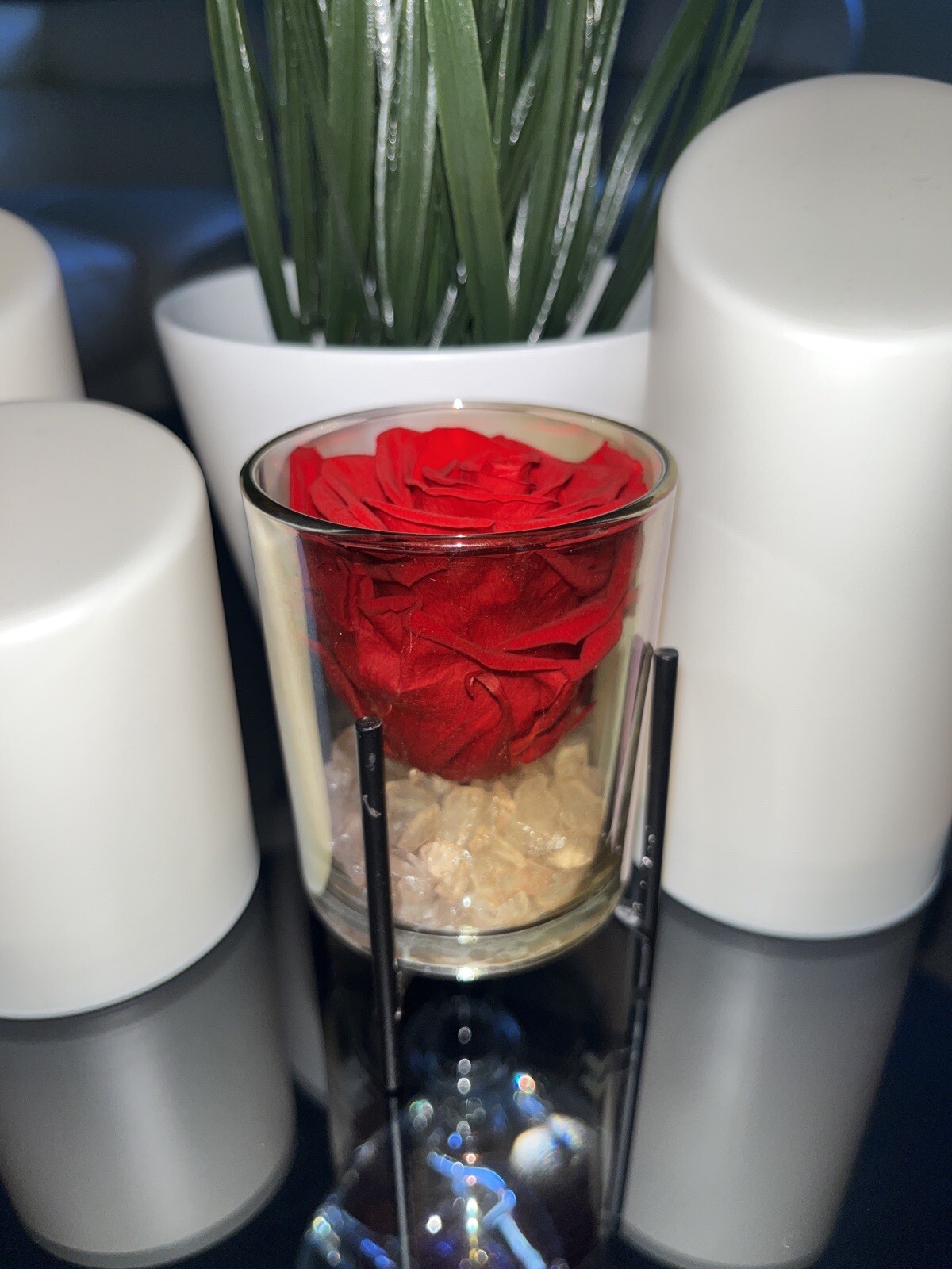 Preserved Real Rose – Single Eternal Rose (Light Red)