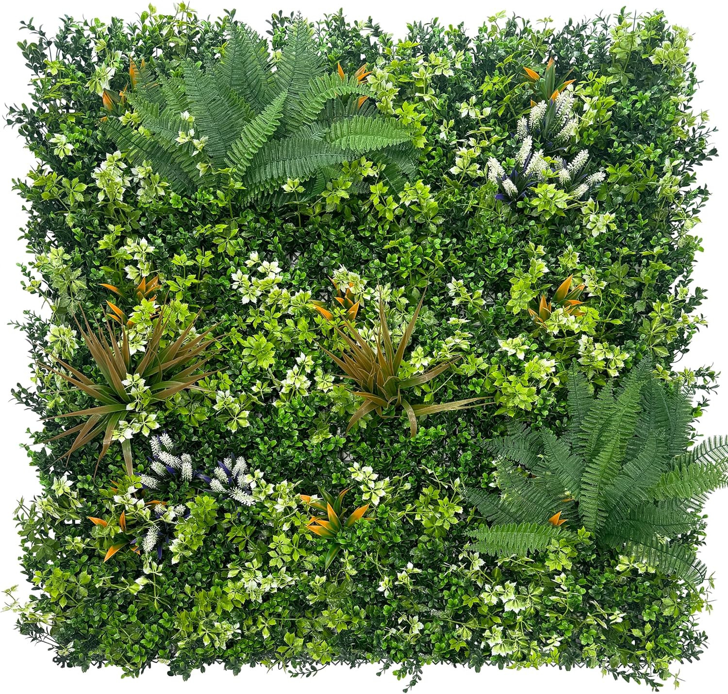 20″x20″ Boxwood Hedge Panels – UV-Resistant Faux Ivy Privacy Screen Decor