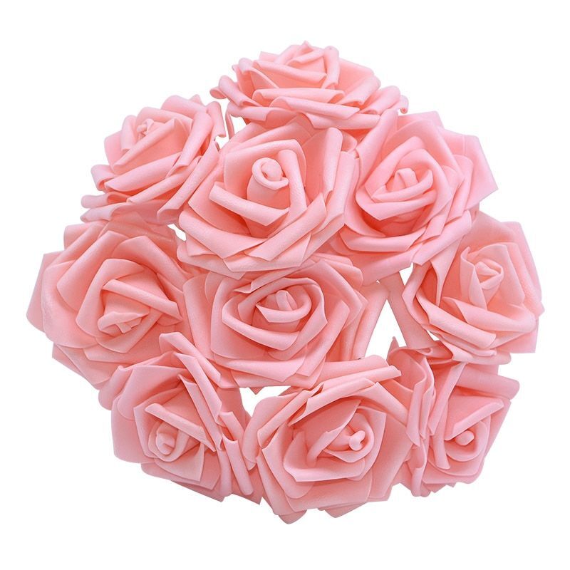 10/20/30 8cm Artificial Rose Head PE Foam Flower Bouquet For DIY Decoration NEW