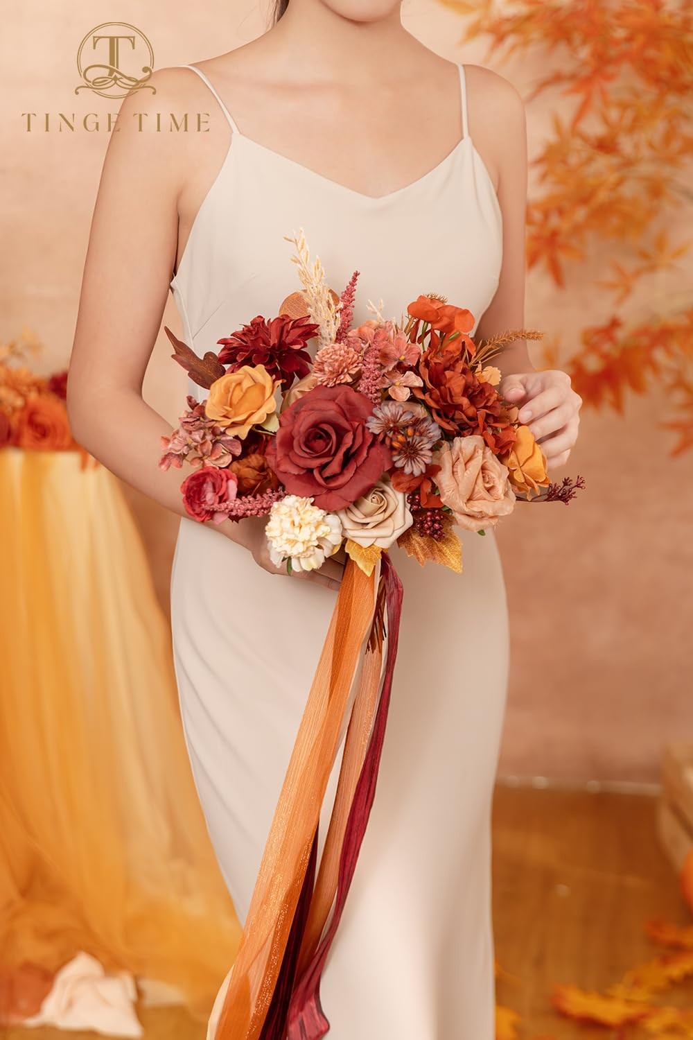 Silk Fake Flowers Combo, Fake Foam Roses with Stems for DIY Wedding Bouquets …