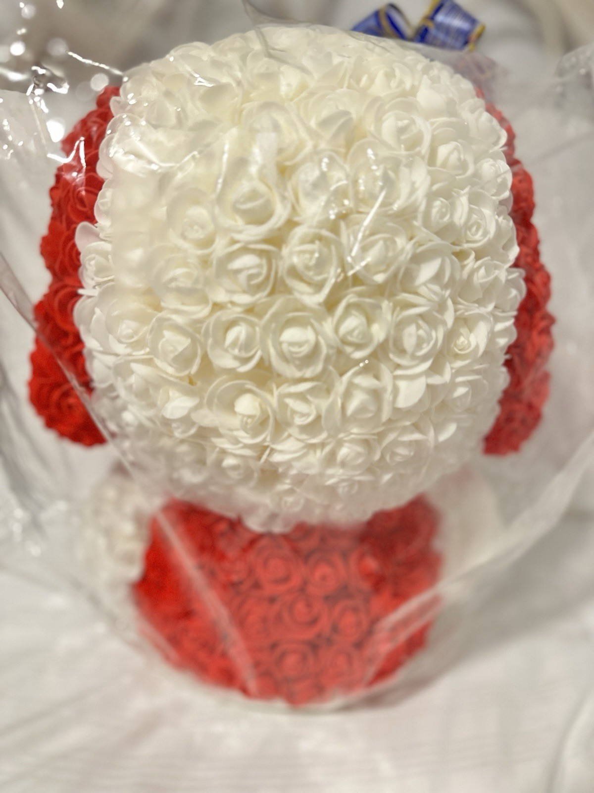 Artificial Rose Teddy Bear Day Gift Look At The Photos