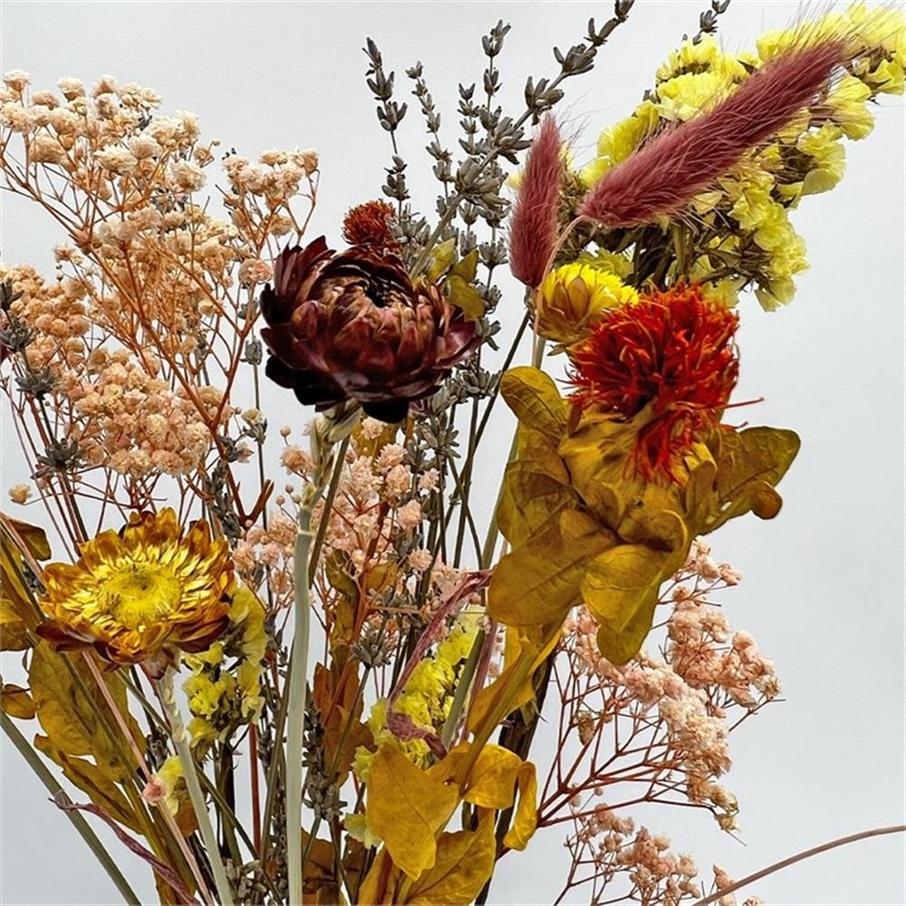 Pemberly Row 10-inch High Real Preserved Mixed Bouquets in Small Size