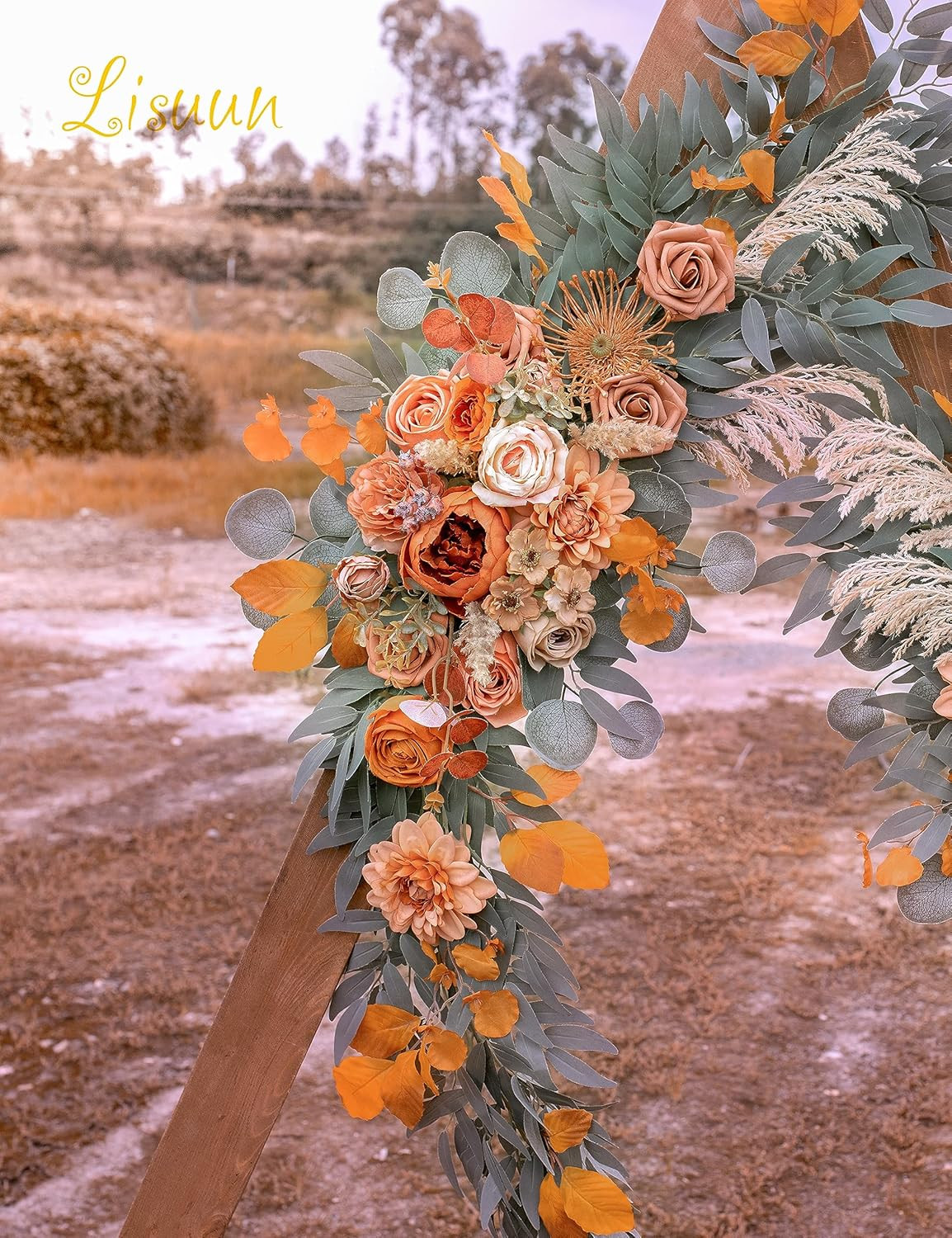 Boho Wedding Arch Flowers – Pack of 2 Large Artificial Floral Swags