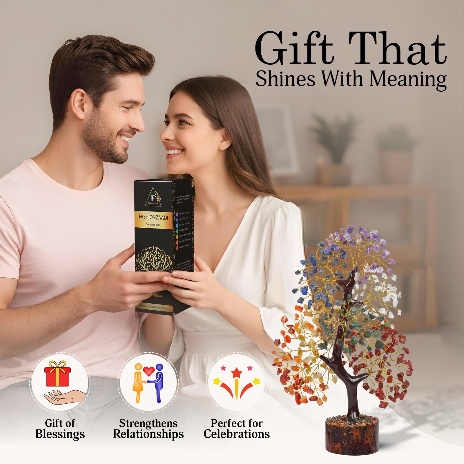 Cristales y piedras curativas | Regalos de cumpleaños mujeres | Árbol de cristal