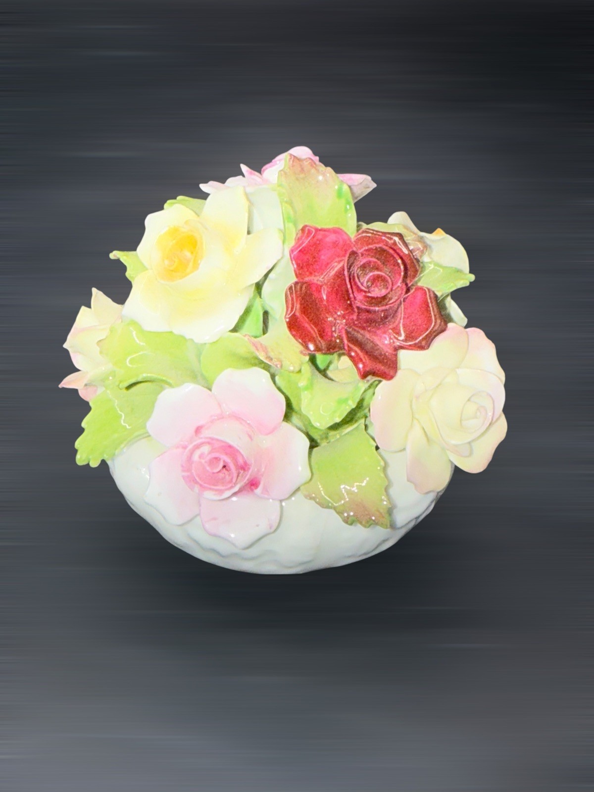 Vintage AYNSLEY ENGLAND Bone China BOUQUET Hand Modeled Family of Flowers