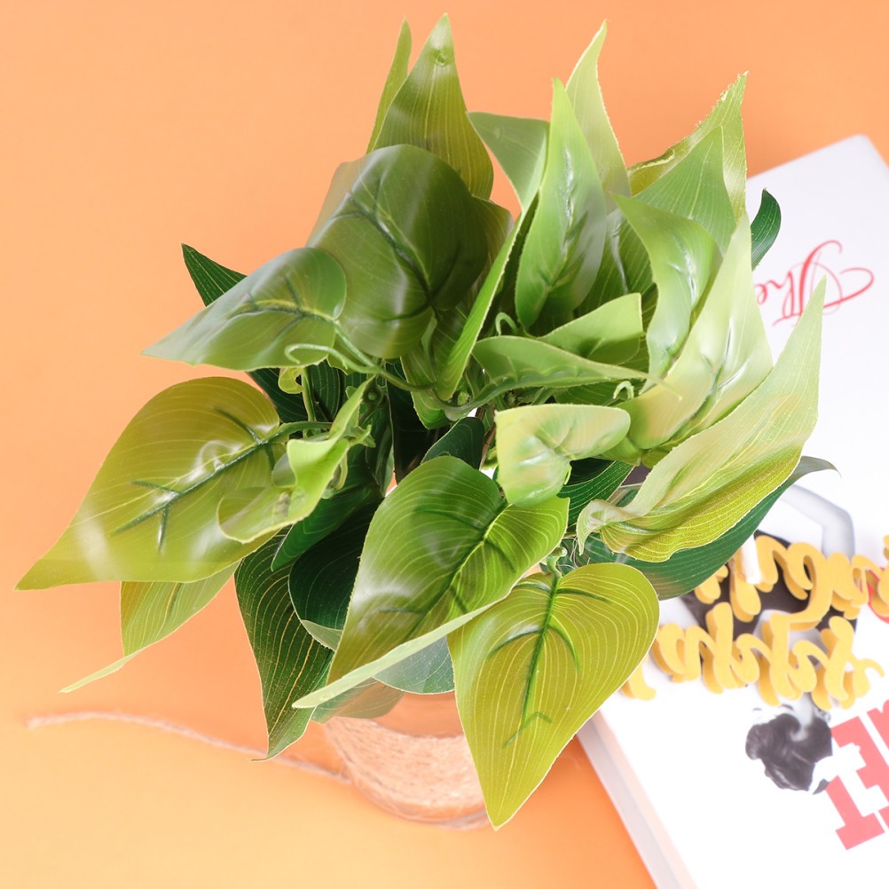 10 Pcs Artificial Plants Insert Decorations for Home Rooms Fake Wall