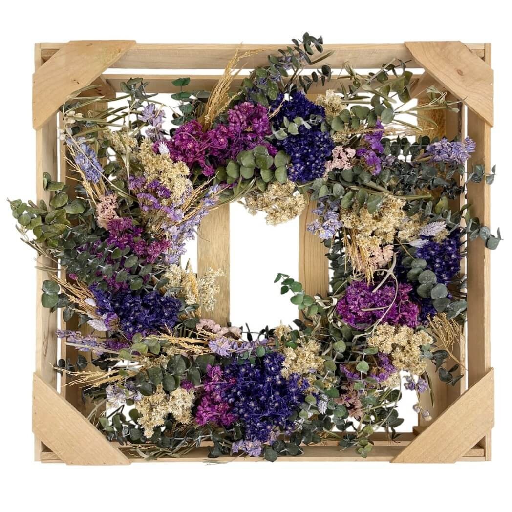 Andaluca Pasadena Magenta Floral Wreath