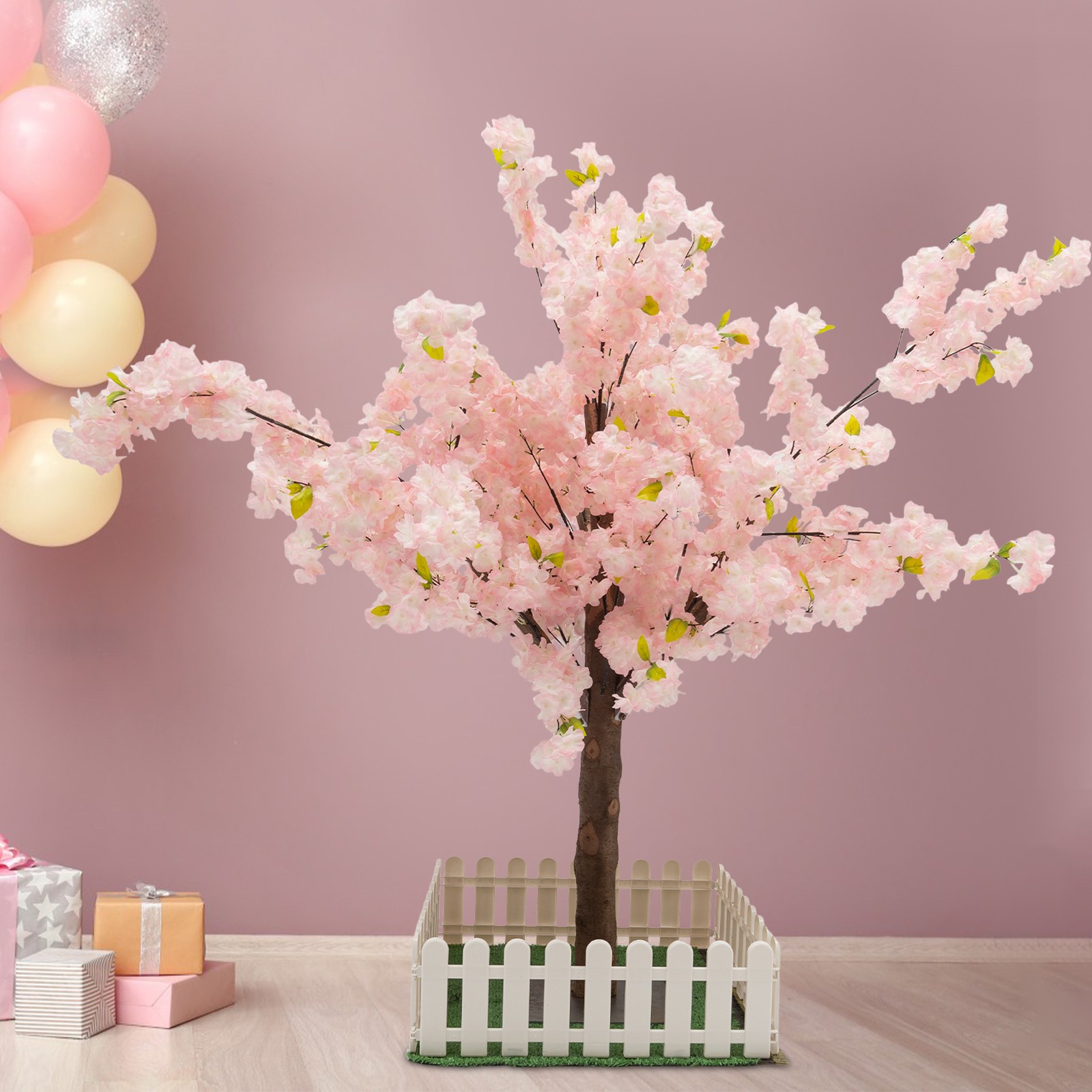 Artificial Cherry Blossom Tree Fake Sakura Tree For Bridal Bouquets Decor