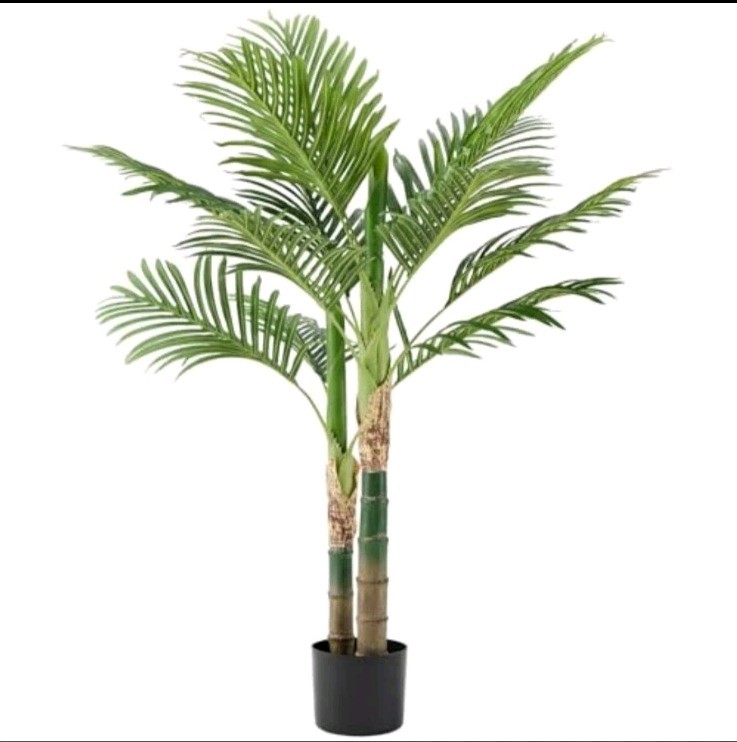 Artificial Palm Trees, Tall Artificial Plants Realistic Indoor Leaves In Pot