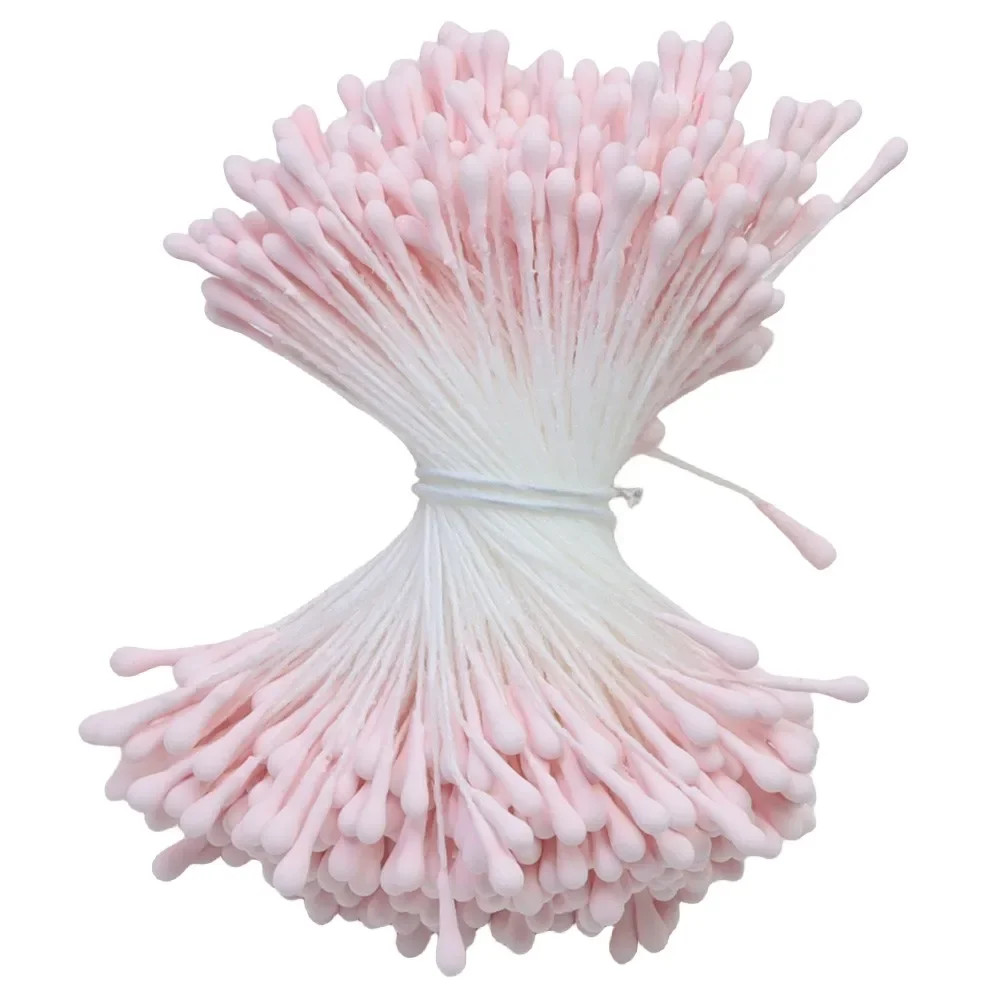 400Pcs 2Mm Moulti Options Artificial Flower Stamen Mini Pearl Floral Pistil for