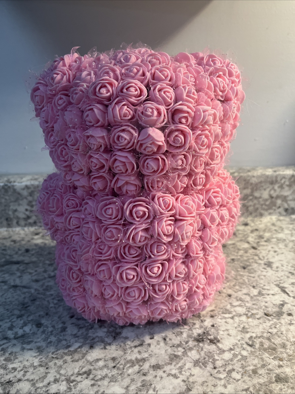 Bear Heart Artificial Flower Rose Teddy For Women Valentines Gift- USA Seller
