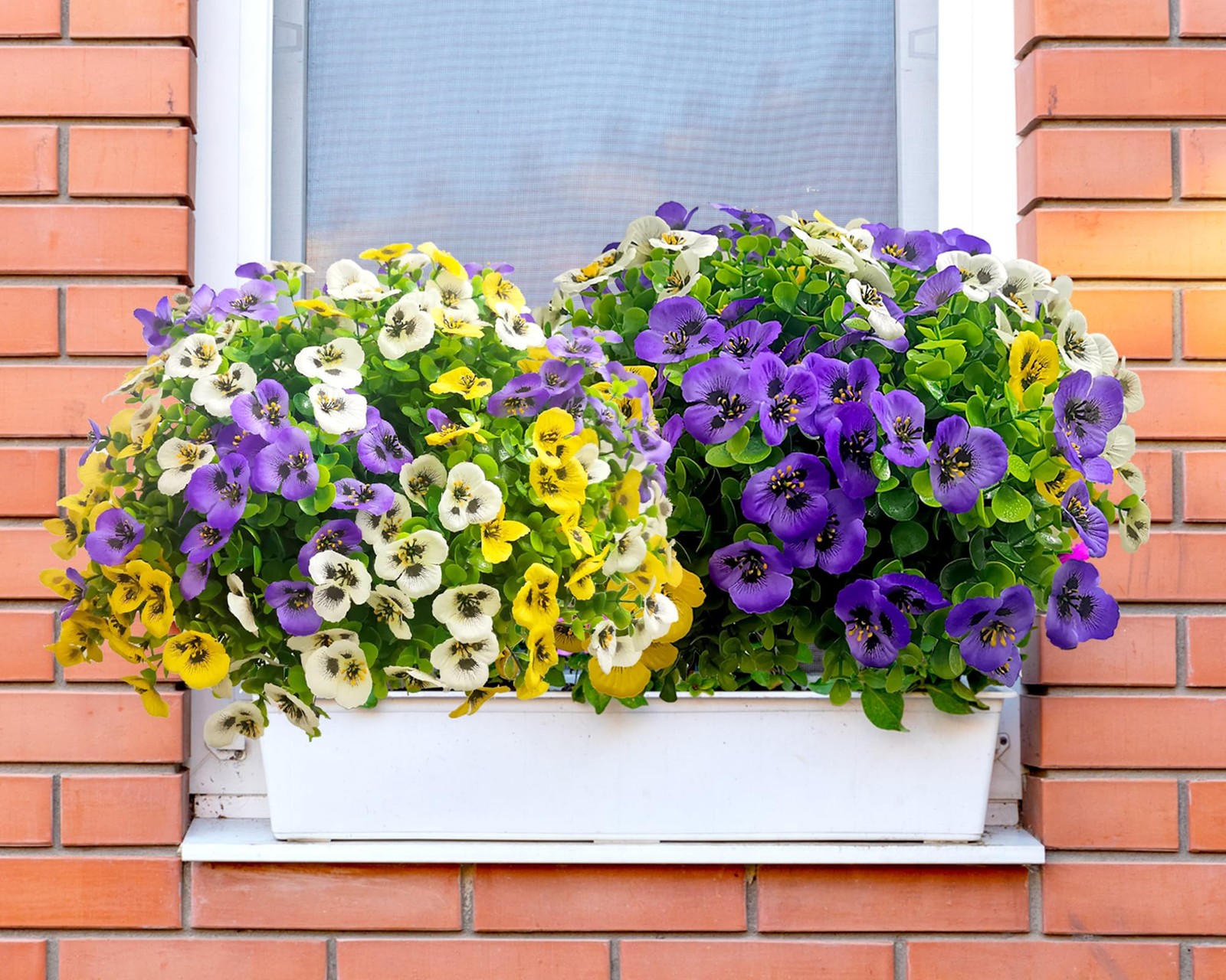 Artificial Faux Flowers for Outdoors Fake Plants Spring Summer Decor, 14 pcs …