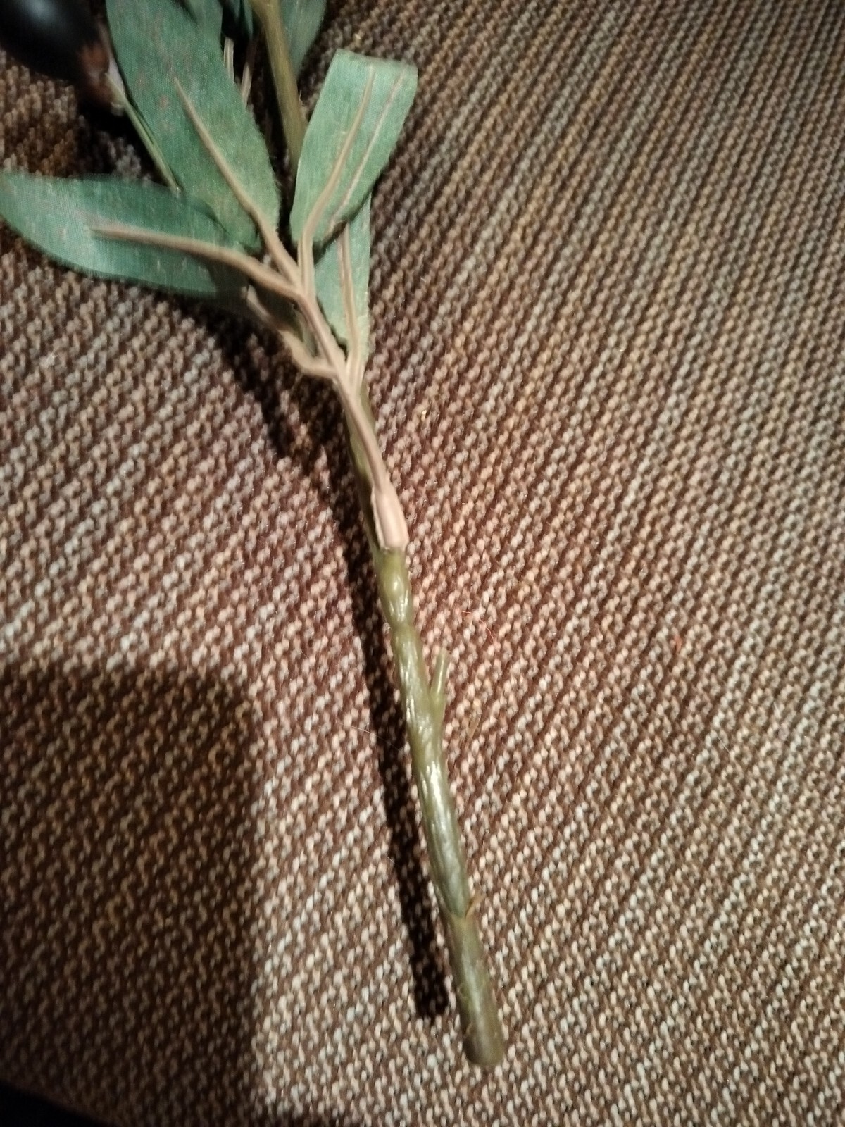 Artificial Olive Branch Stem Approximately 16 In