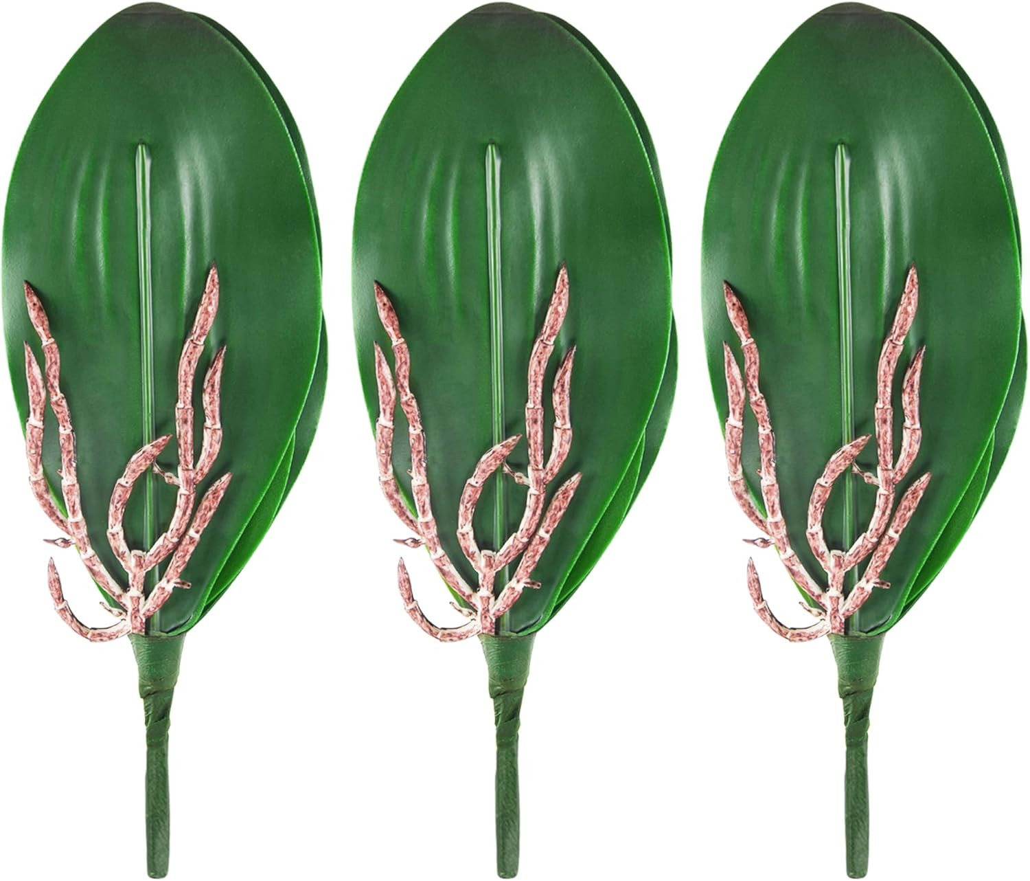 Miracliy Phalaenopsis Orchid Leaves Fake Leaves Real Latex Touch Plants Arrangem