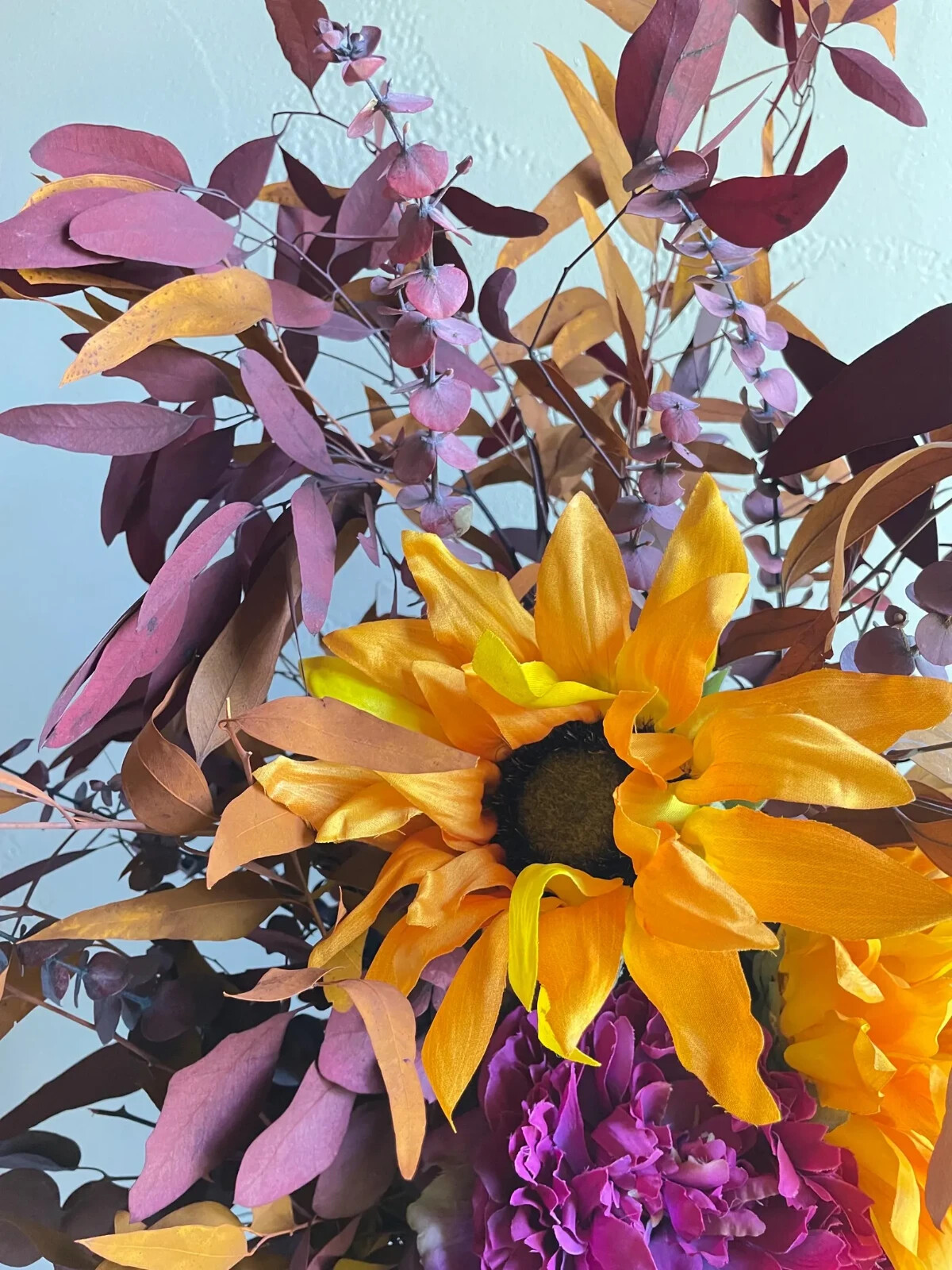 Large Sunflower Floral Arrangement: Fall Home Decor, Wedding Table Centerpiece