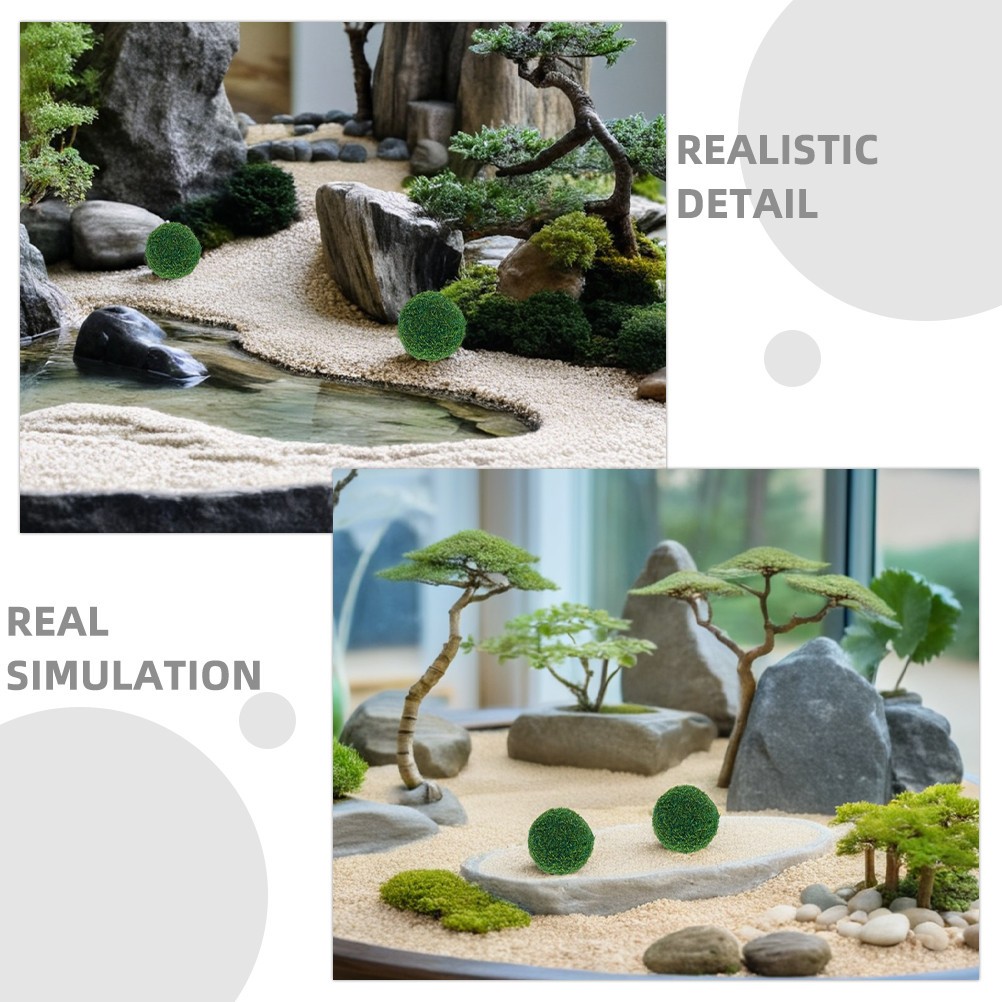 5 Pcs Artificial Green Topiary Faux Decorative Plant for Garden