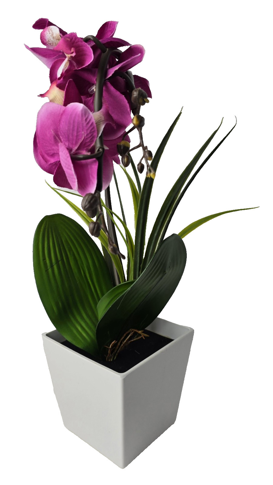 NEW Homeseasons Artificial Orchid w/ LED Lights & Timer 16″ Tall Original Box