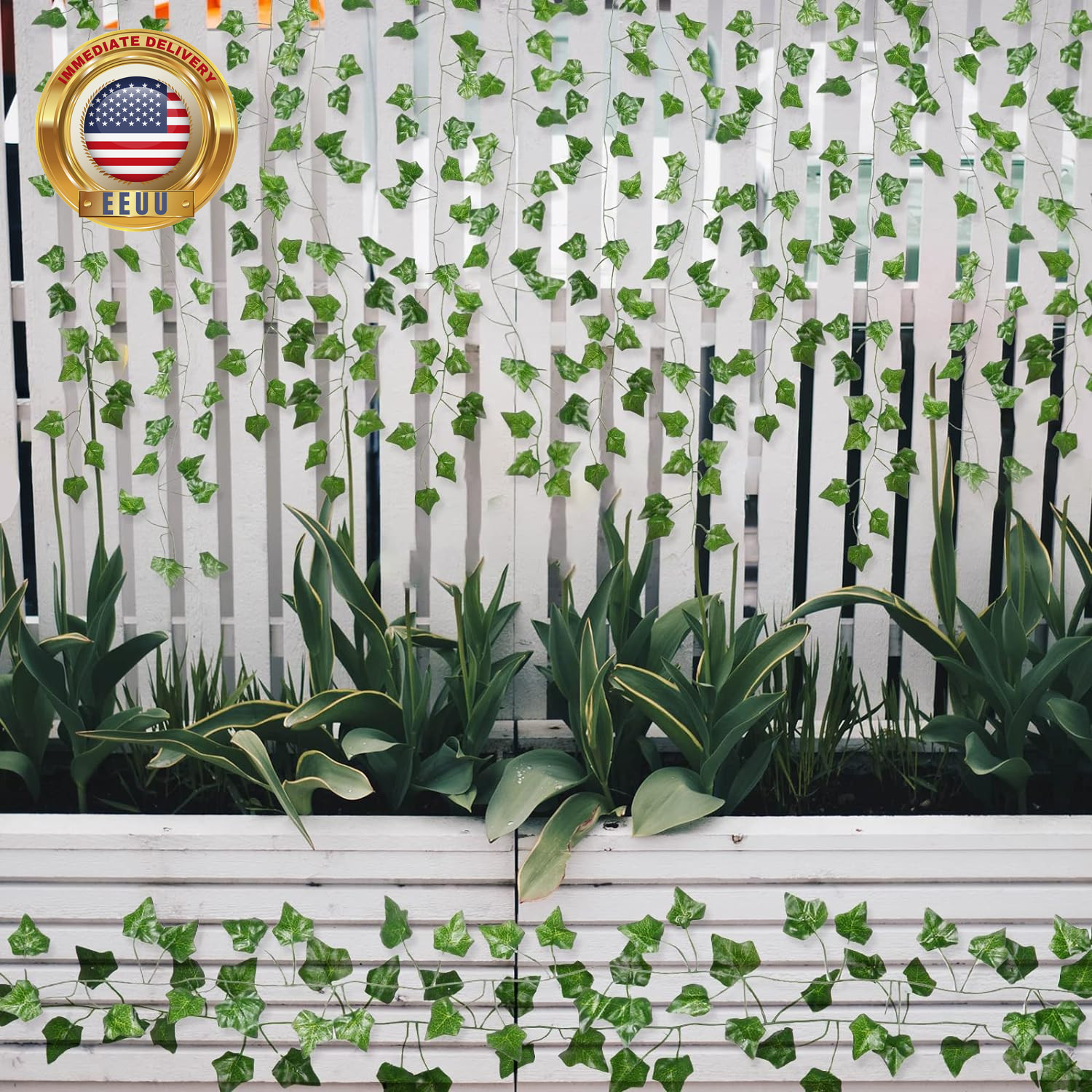 Fake Vines for Room Decor(12 Pack 84 Feet) Aesthetic Artificial Plant Ivy Leaves