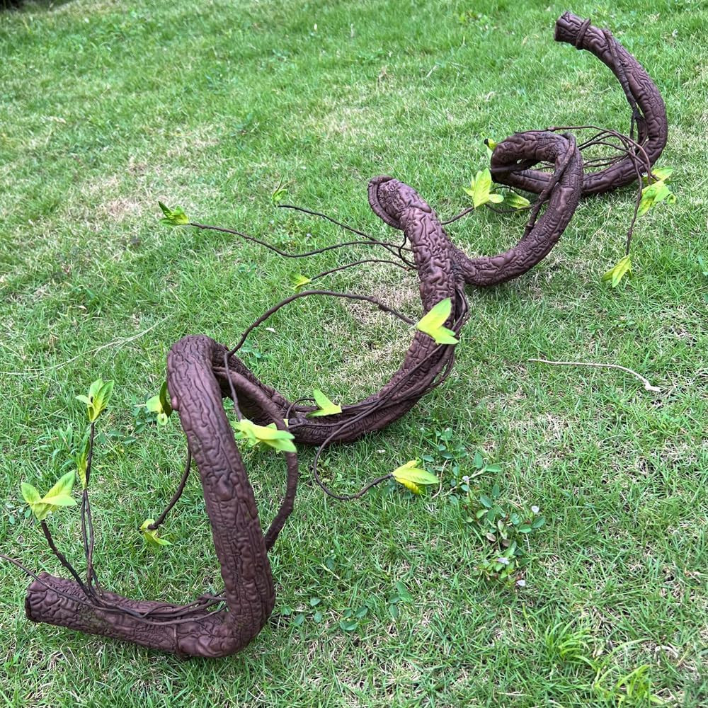 Bendable Artificial Tree Thick Trunk Twigs Cane Climbing Vine Branches with Moss