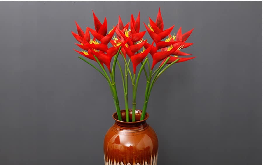 34 in/86cm Large Bird of Paradise Heliconia Stem Artificial Flowers,7 Petals …