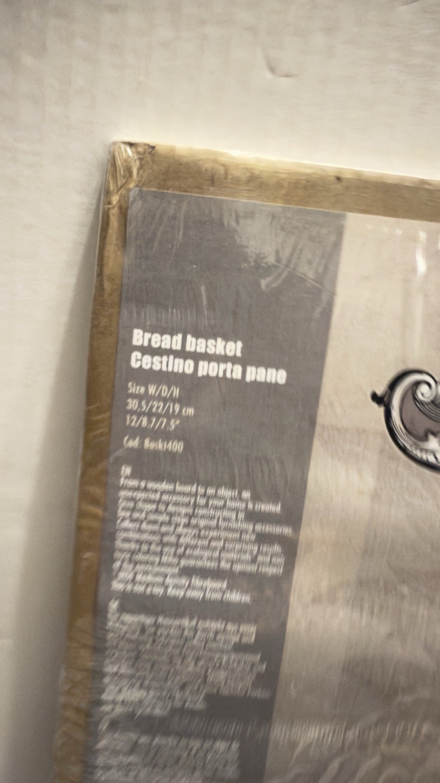 Miho Unexpected Things Bread Basket Le Grand Gourmand Made in Germany New READ