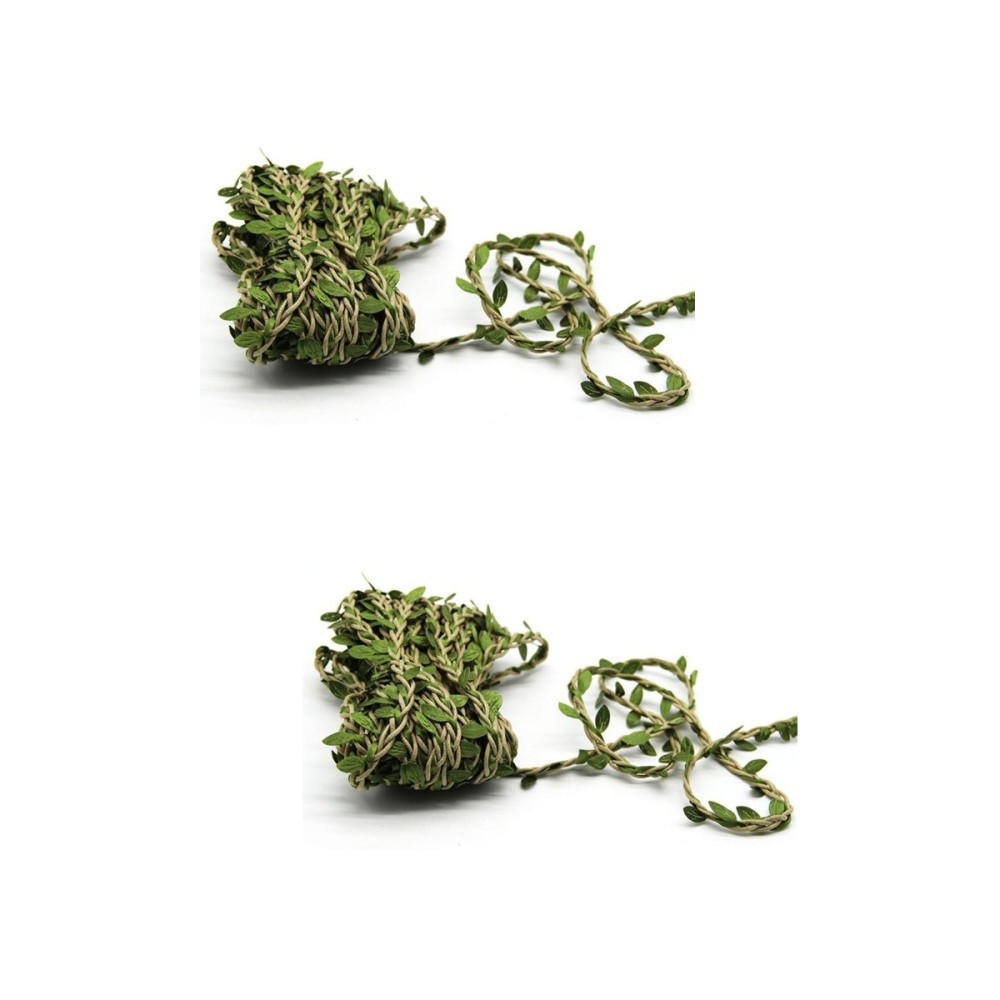 2 Pieces Artificial Green Leaves Bulk Simulation Rattan Decor Vines