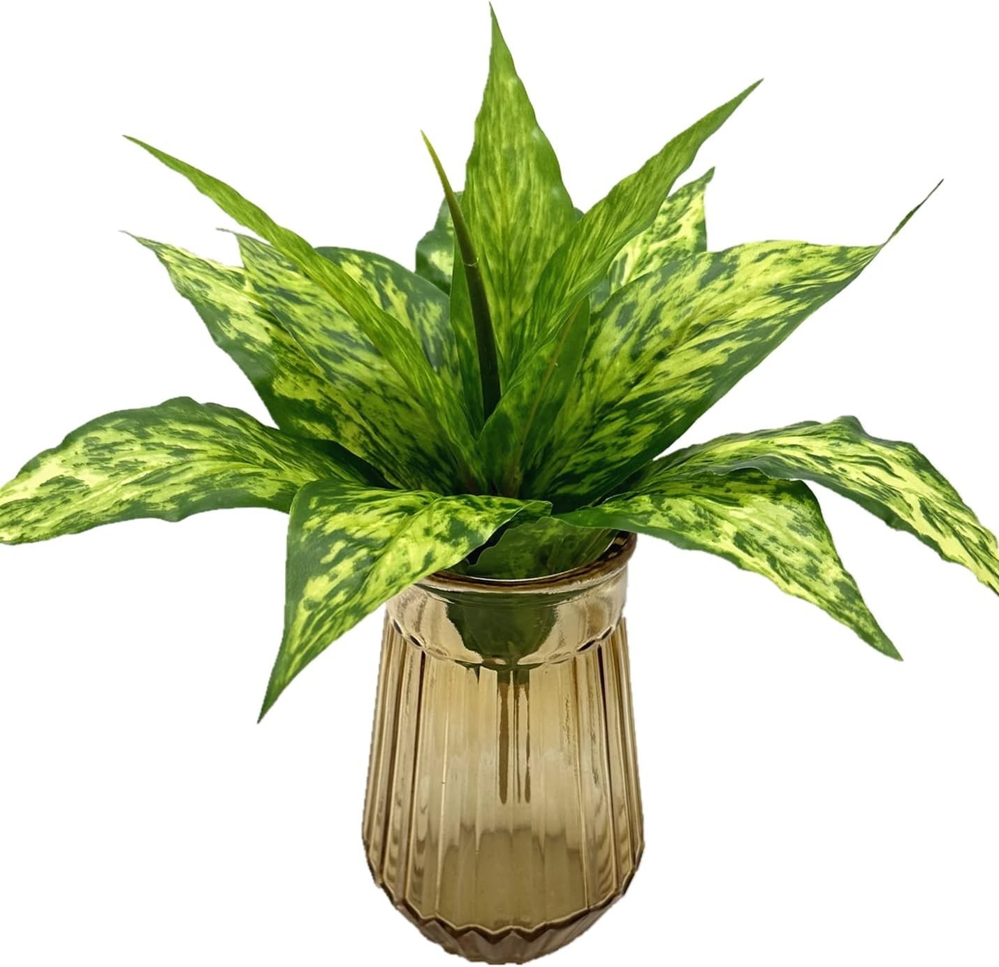 Realistic Yellow Faux Agave Shrubs for Weddings and Home Decoration – 2 Pack