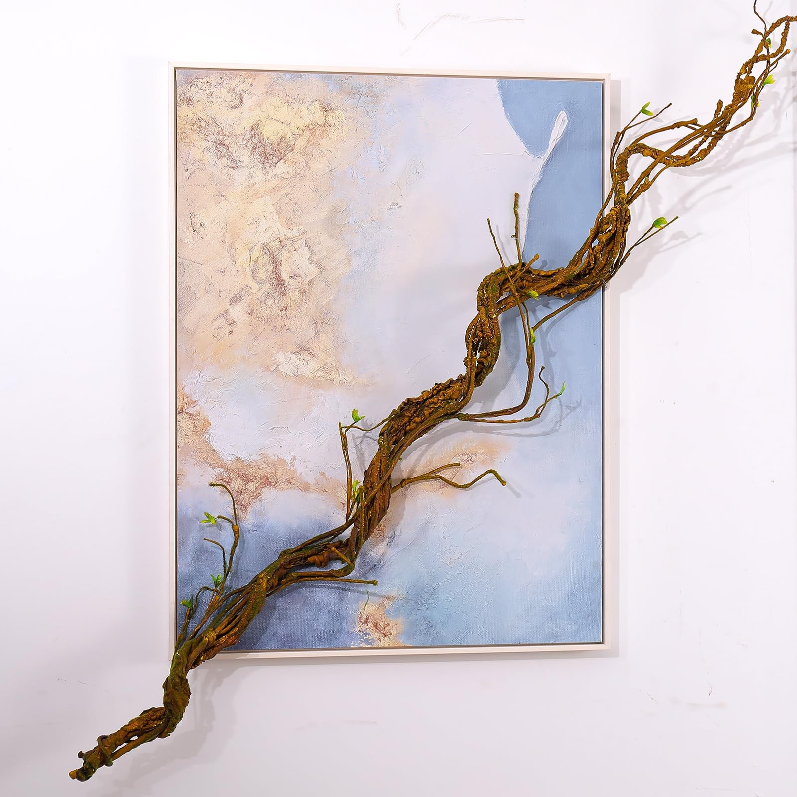 1Pcs 63in Wall Hanging Artificial Plants Tree Trunk Fake Cherry Tree Branches…