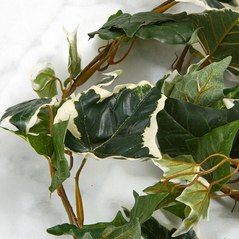 Set of 2 Variegated Artificial Ivy Greenery Garlands – 68″ Long, each