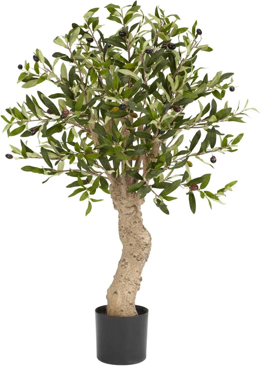 2.5ft Olive Silk Tree – Lifelike Green Decor for Home and Office
