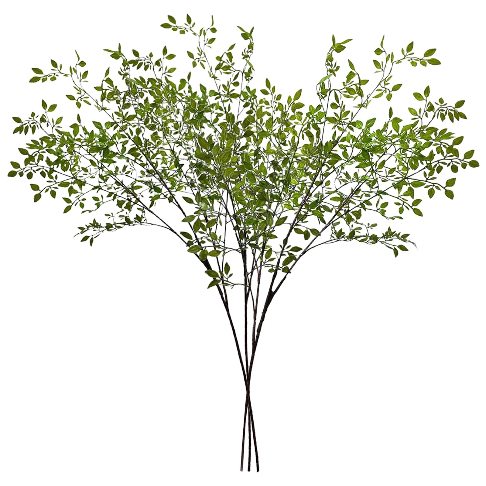 3Pcs Artificial Plant Leaves Bunches 41.7 Inch Nandina Artificial Greenery St…