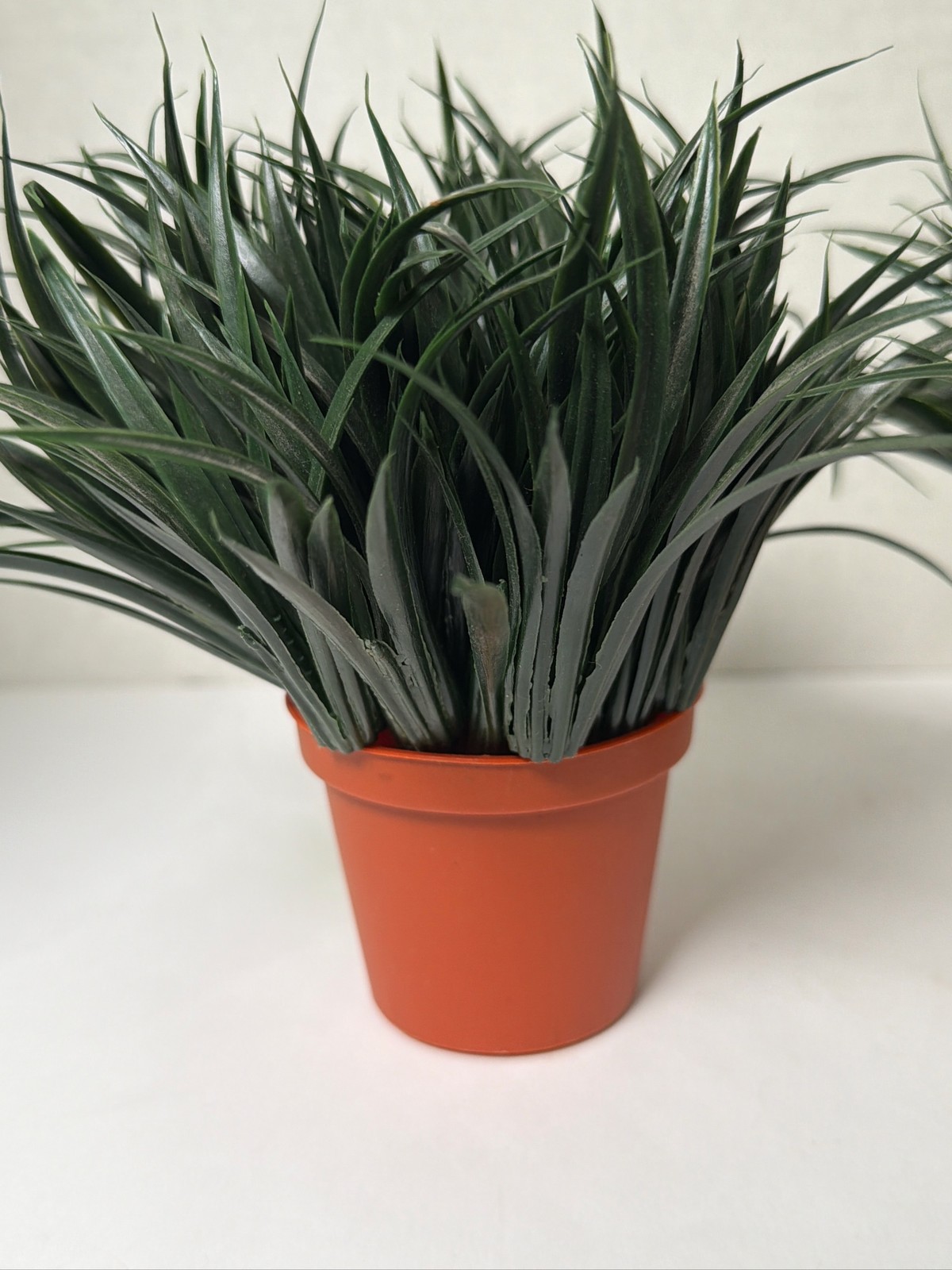 Artificial Potted Grass Plants Greenery Tabletop Decor (Set of 2)