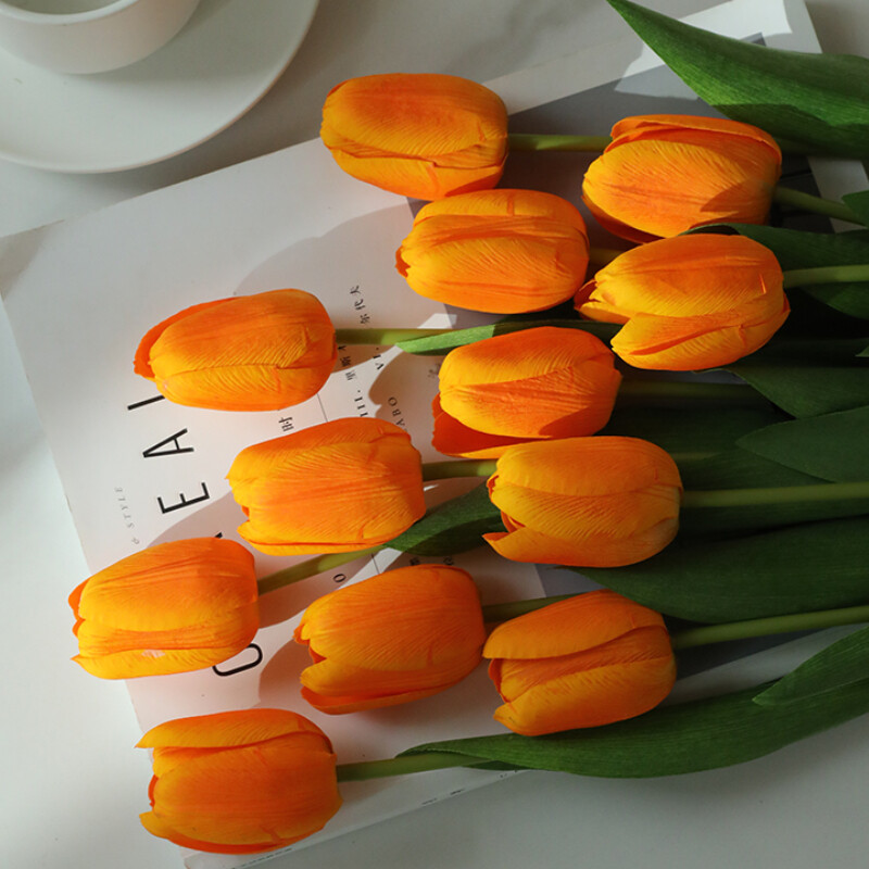 6/12pcs Tulip Artificial Flowers DIY False flowers Ornaments Flower Arrangement
